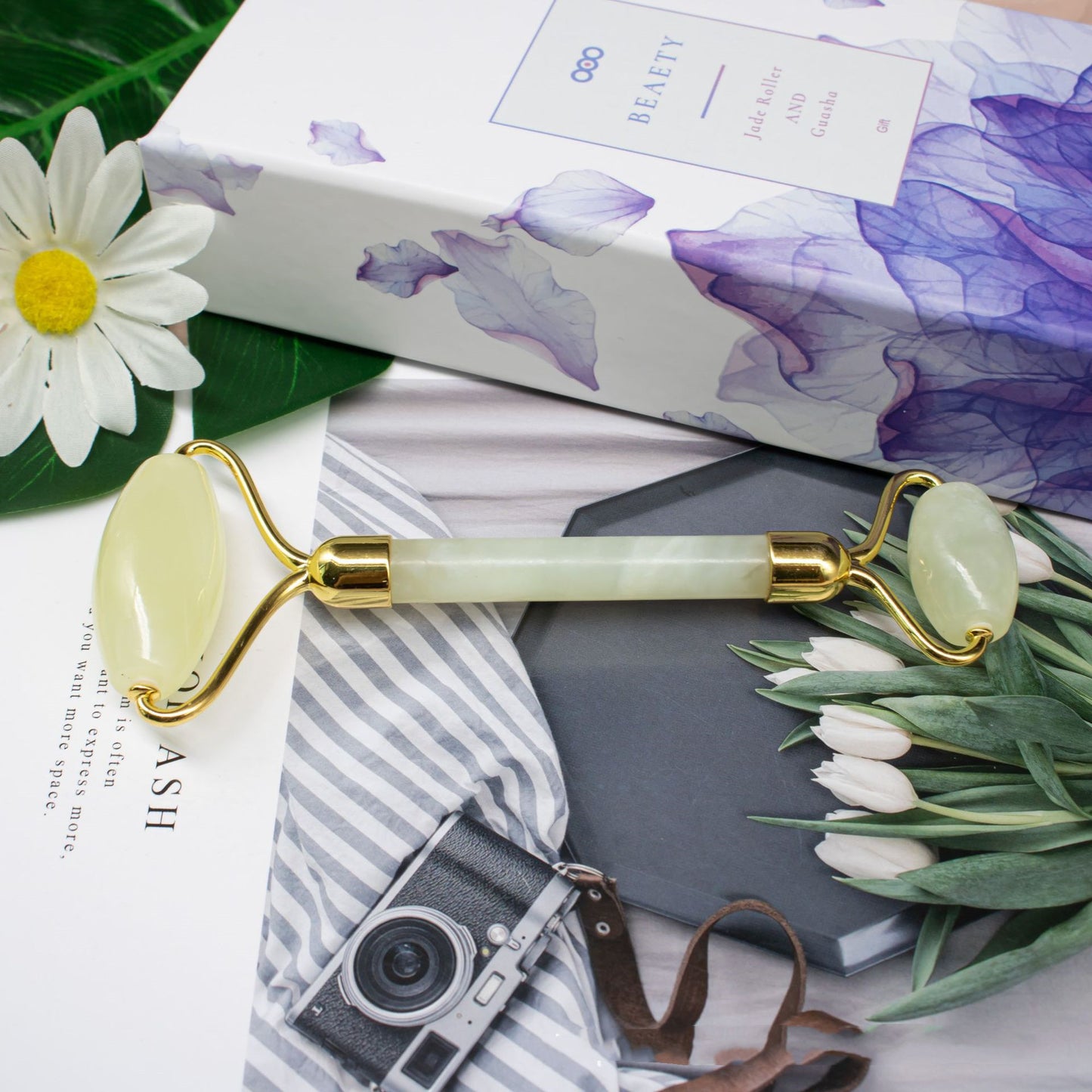 Jade Roller Double-head Massager